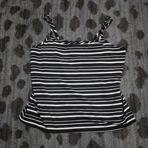 Austin Clothing Co. Black and White Stripe Cami sz L
